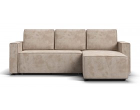 Угловой диван Лофт велюр Алькантара пепел