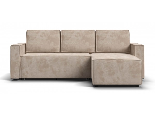 Угловой диван Лофт велюр Алькантара пепел