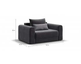 Кресло РИЧМОНД MODOOL Вельвет CORD графит