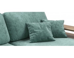 Угловой диван-кровать Босс Модуль XL левый, две полки, шенилл Глосс минт