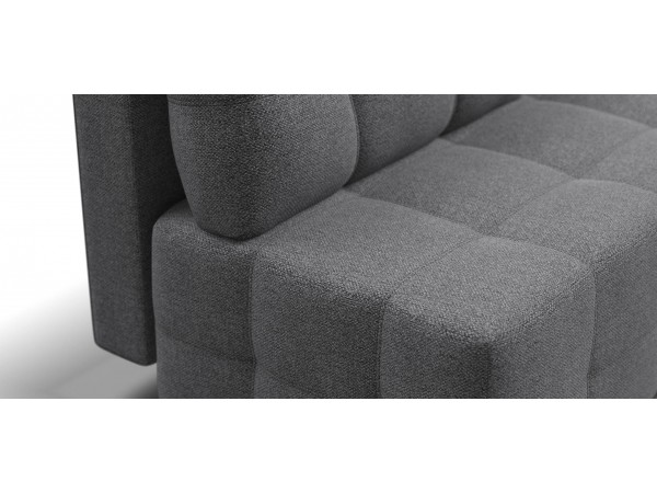 Диван Уют мини Рогожка Мальмо серый