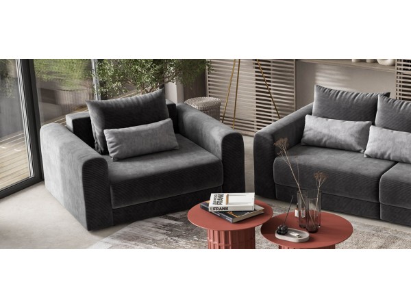 Кресло РИЧМОНД MODOOL Вельвет CORD графит