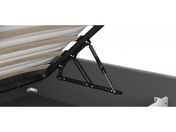 МП Фрея Кровать+ПМ 160*200 велюр Монолит серый