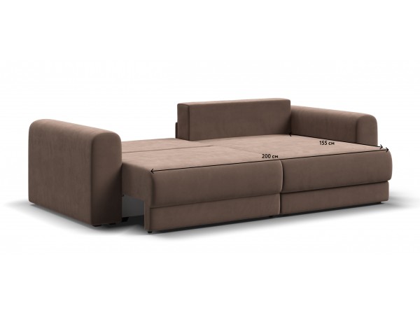 Модульный угловой диван РИЧМОНД MODOOL Велюр Monolit мокко