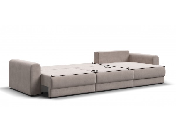 Модульный угловой диван РИЧМОНД MODOOL MAX Велюр Monolit латте