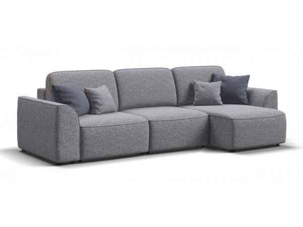 Угловой диван KING SE Рогожка Vento серый