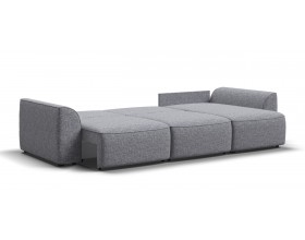 Кинг угловой диван Рогожка Венто серый