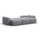 Угловой диван KING SE Рогожка Vento серый