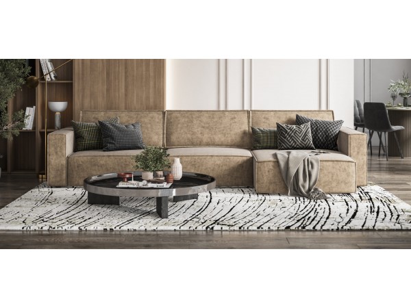 Угловой диван Босс Софт Модуль Макс Велюр Роял тауп