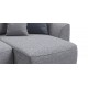 Угловой диван KING SE Рогожка Vento серый