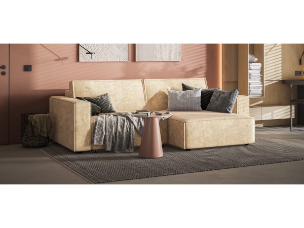 Угловой диван Босс Софт Модуль Велюр Роял шампань