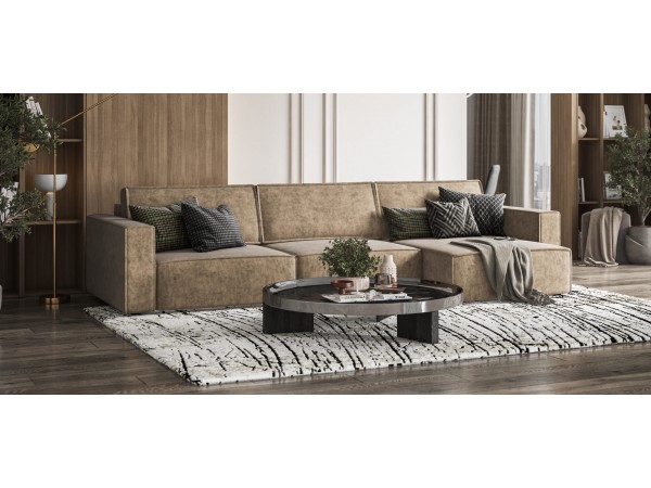 Угловой диван Босс Софт Модуль Макс Велюр Роял тауп