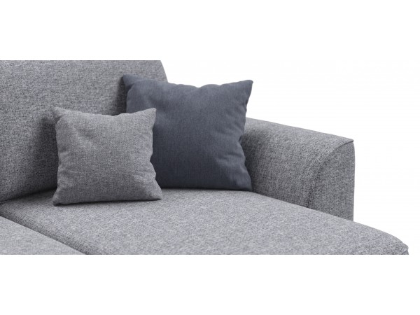 Угловой диван KING SE Рогожка Vento серый