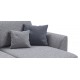 Угловой диван KING SE Рогожка Vento серый