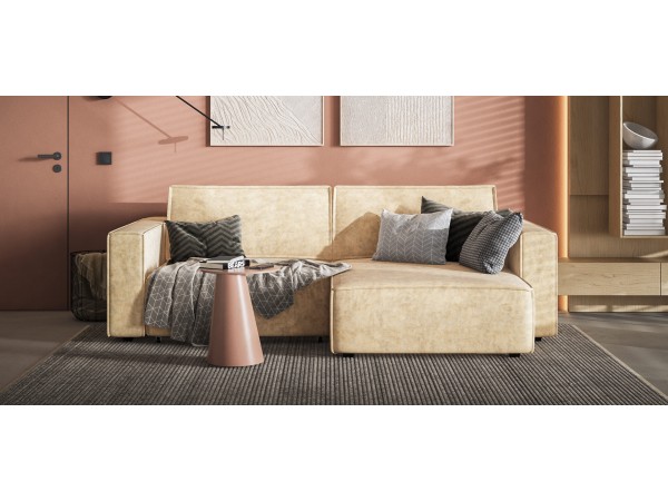 Угловой диван Босс Софт Модуль Велюр Роял шампань