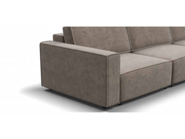 Угловой диван Босс Софт Модуль Макс Велюр Роял тауп