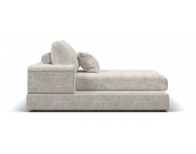 Босс Модуль оттоманка левая Шенилл Смарт кварц