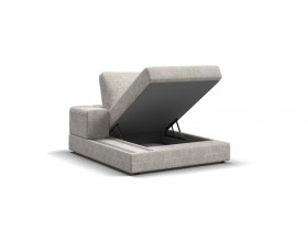 Босс Модуль оттоманка левая Шенилл Смарт кварц