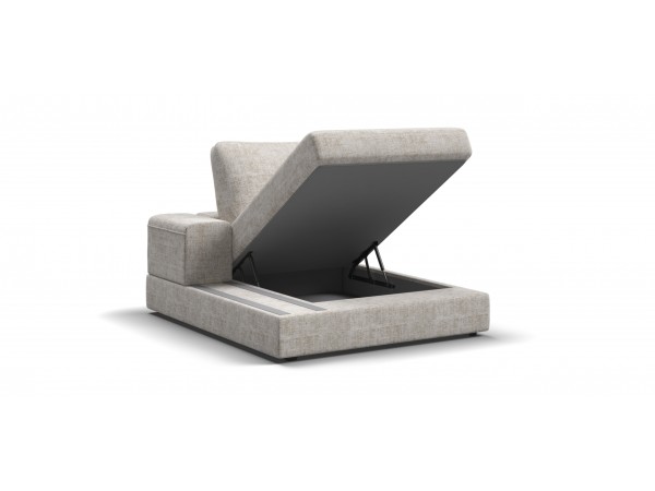 Босс Модуль оттоманка левая Шенилл Смарт кварц