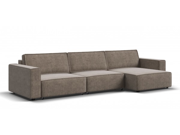 Угловой диван Босс Софт Модуль Макс Велюр Роял тауп