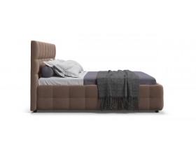 Босс Кровать+ПМ 180*200 Велюр Монолит мокко