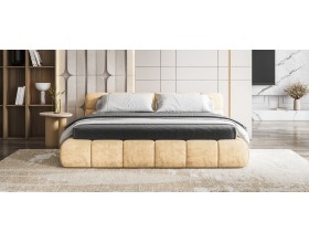 Босс Дрим Кровать+ПМ 180*200 Велюр Роял шампань