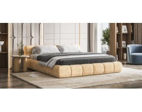 Босс Дрим Кровать+ПМ 180*200 Велюр Роял шампань