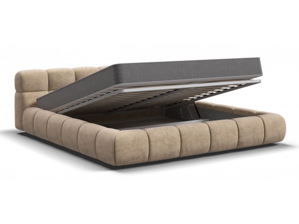 Босс Дрим Кровать+ПМ 180*200 Велюр Роял шампань