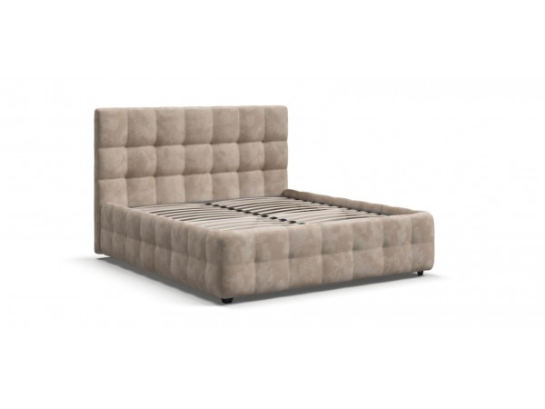 Босс Кровать+ПМ 160*200 Велюр Алькантара пепел