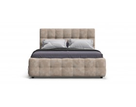 Босс Кровать+ПМ 160*200 Велюр Алькантара пепел