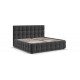 Босс Кровать+ПМ 180*200 Велюр Монолит серый