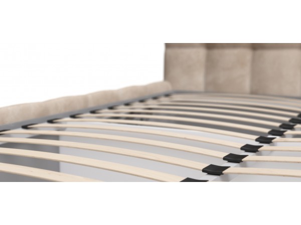 Босс Кровать+ПМ 160*200 Велюр Алькантара пепел