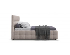 Босс Кровать+ПМ 160*200 Велюр Монолит латте