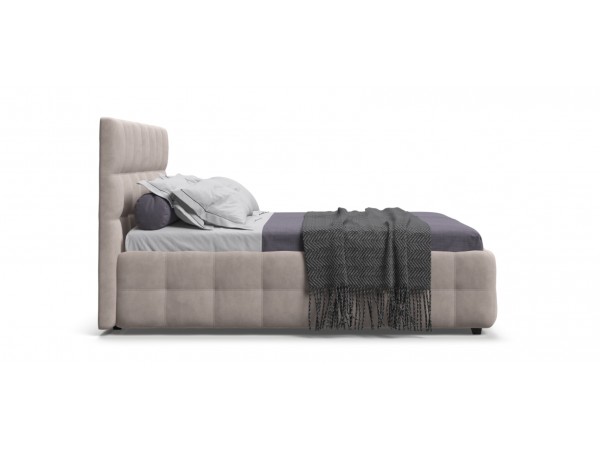 Босс Кровать+ПМ 160*200 Велюр Монолит латте