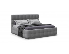 Босс Кровать+ПМ 180*200 Велюр Монолит сталь