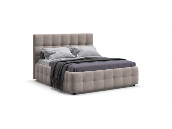 Босс Кровать+ПМ 160*200 Велюр Монолит латте