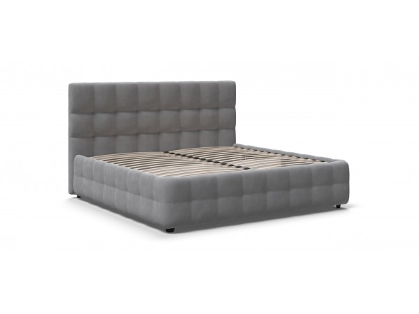 Босс Кровать+ПМ 180*200 Велюр Монолит сталь