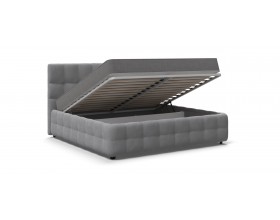 Босс Кровать+ПМ 180*200 Велюр Монолит сталь