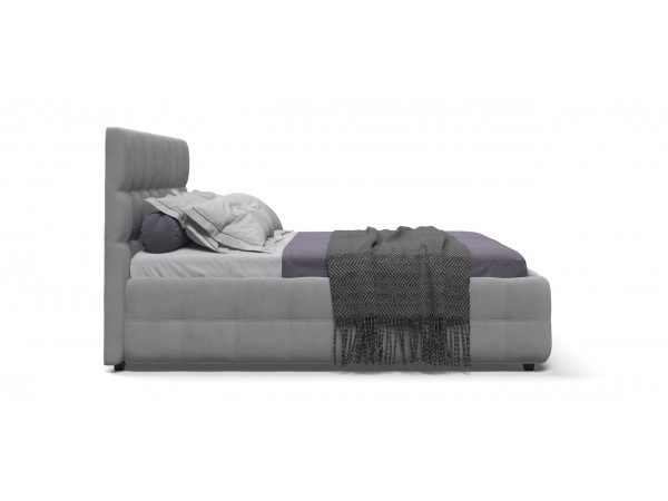 Босс Кровать+ПМ 180*200 Велюр Монолит сталь