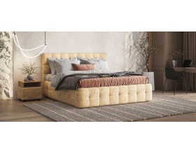 Босс Кровать+ПМ 180*200 Велюр Роял шампань