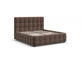 Босс Кровать+ПМ 160*200 Велюр Монолит мокко