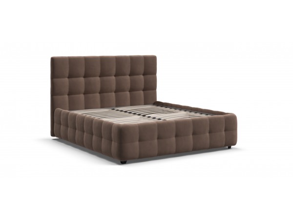 Босс Кровать+ПМ 160*200 Велюр Монолит мокко