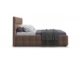 Босс Кровать+ПМ 160*200 Велюр Монолит мокко