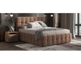 Босс Кровать+ПМ 160*200 Велюр Монолит мокко