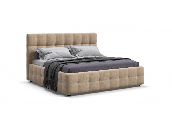 Босс Кровать+ПМ 180*200 Велюр Роял шампань