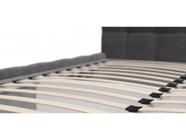 Босс Кровать+ПМ 160*200 Велюр Монолит серый