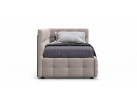 Босс Мини Кровать+ПМ 90*200 Велюр Монолит латте
