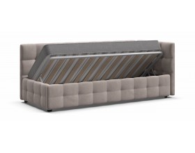 Босс Мини Кровать+ПМ 90*200 Велюр Монолит латте