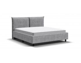 Лео Кровать 160*200 Вельвет Корд серый