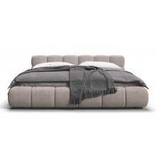 Босс Дрим Кровать+ПМ 180*200 Велюр Монолит латте